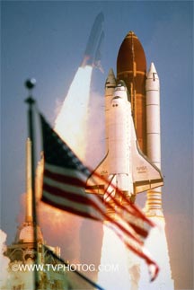 Shuttle launches