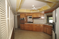 Kitchen with garbage disposal